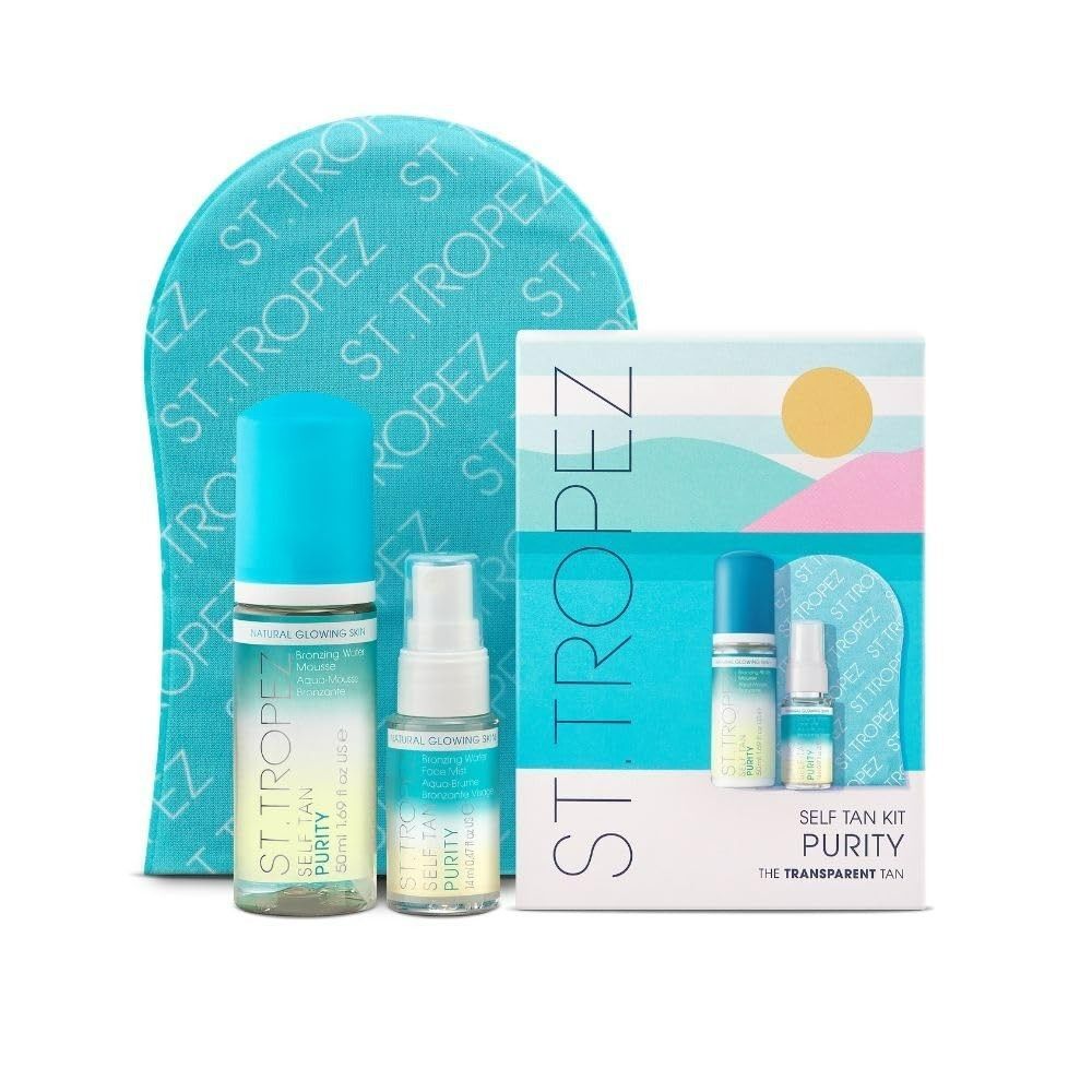 St. Tropez Women's Self Tan Purity Mini Kit Brown Tropical Gluten Free 1.69 oz